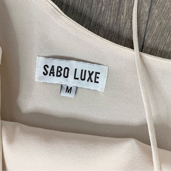 Sabo Skirt Luxe Satin Romper One Shoulder Flare Long Sleeve Playsuit Jumpsuit - Picture 13 of 16